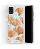 Selencia Zarya Fashion Extra Beschermende Backcover Samsung Galaxy A21s - Palm Leaves