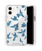 Selencia Zarya Fashion Extra Beschermende Backcover voor de iPhone 12 Mini - Birds