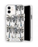 Selencia Zarya Fashion Extra Beschermende Backcover voor de iPhone 12 Mini - Palmtree