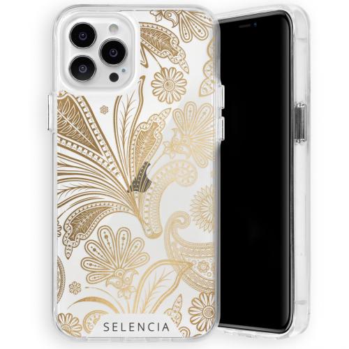Selencia Zarya Fashion Extra Beschermende Backcover voor de iPhone 13 Pro Max - Paisley Gold