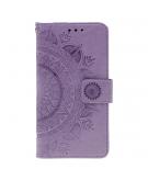 Shop4 - iPhone 11 Pro Hoesje - Wallet Case Mandala Patroon Paars