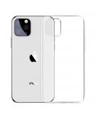 Shop4 - iPhone 11 Pro Hoesje - Zachte Back Case Transparant