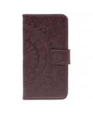 Shop4 - iPhone 11 Pro Max Hoesje - Wallet Case Mandala Patroon Donker Bruin