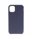 Shop4 - iPhone 11 Pro Max Hoesje - Zachte Back Case Mat Donker Blauw