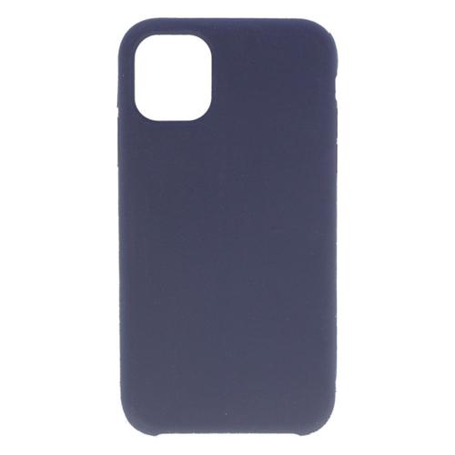 Shop4 - iPhone 11 Pro Max Hoesje - Zachte Back Case Mat Donker Blauw