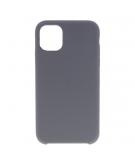 Shop4 - iPhone 11 Pro Max Hoesje - Zachte Back Case Mat Donker Grijs