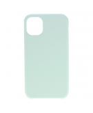 Shop4 - iPhone 11 Pro Max Hoesje - Zachte Back Case Mat Licht Groen