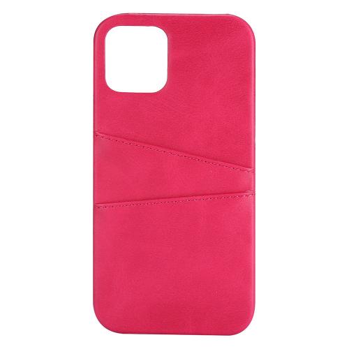 Shop4 - iPhone 12 Hoesje - Harde Back Case Cabello met Pasjeshouder Roze