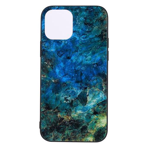 Shop4 - iPhone 12 Hoesje - Harde Back Case Marmer Kleurrijk