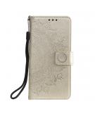 Shop4 - iPhone 12 mini Hoesje - Wallet Case Mandala Patroon Goud