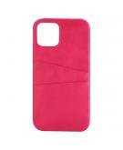 Shop4 - iPhone 12 Pro Hoesje - Harde Back Case Cabello met Pasjeshouder Roze