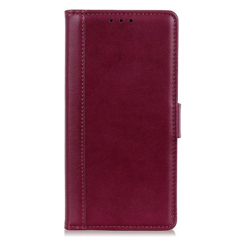 Shop4 - iPhone 12 Pro Max Hoesje - Wallet Case Grain Rood