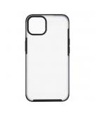 Shop4 - iPhone 13 Hoesje - Harde Back Case Mat Transparant Zwart