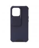 Shop4 - iPhone 13 Hoesje - Harde Back Case Privacy Blauw