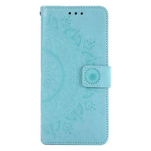 Shop4 - iPhone 13 Hoesje - Wallet Case Mandala Patroon Mint Groen