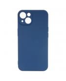 Shop4 - iPhone 13 Hoesje - Zachte Back Case Mat Donker Blauw
