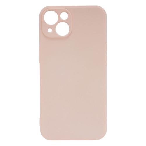 Shop4 - iPhone 13 Hoesje - Zachte Back Case Mat Licht Roze