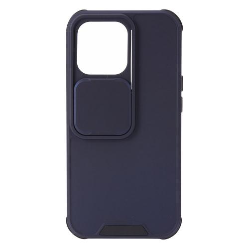 Shop4 - iPhone 13 mini Hoesje - Harde Back Case Privacy Blauw