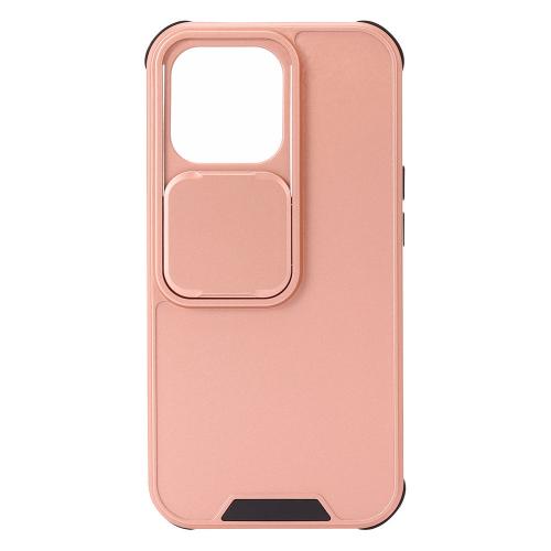 Shop4 - iPhone 13 mini Hoesje - Harde Back Case Privacy Roségoud