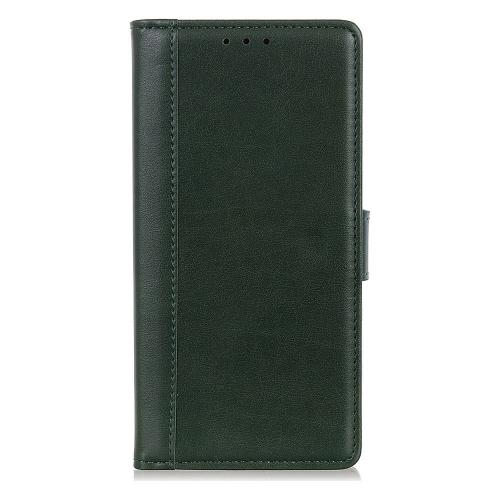 Shop4 - iPhone 13 mini Hoesje - Wallet Case Grain Groen