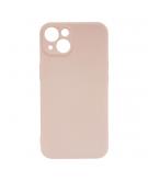 Shop4 - iPhone 13 mini Hoesje - Zachte Back Case Mat Licht Roze