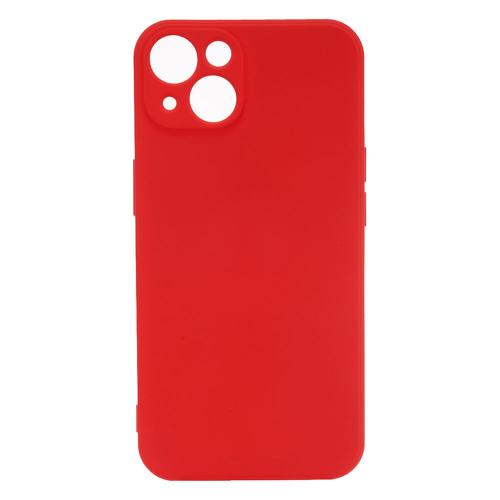 Shop4 - iPhone 13 mini Hoesje - Zachte Back Case Mat Rood