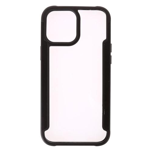 Shop4 - iPhone 13 Pro Hoesje - Bumper Back Case Zwart