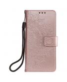 Shop4 - iPhone 13 Pro Hoesje - Wallet Case Mandala Patroon Rosé Goud