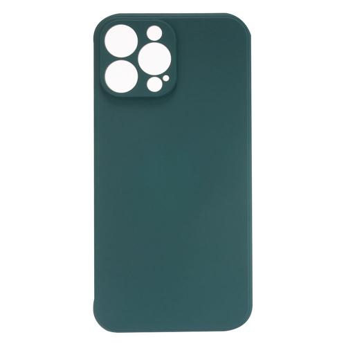 Shop4 - iPhone 13 Pro Hoesje - Zachte Back Case Mat Donker Groen