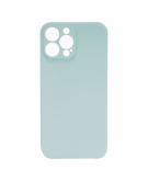 Shop4 - iPhone 13 Pro Hoesje - Zachte Back Case Mat Mint Groen