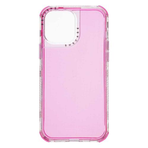 Shop4 - iPhone 13 Pro Max Hoesje - Harde Back Case 2-in-1 Fluor Roze