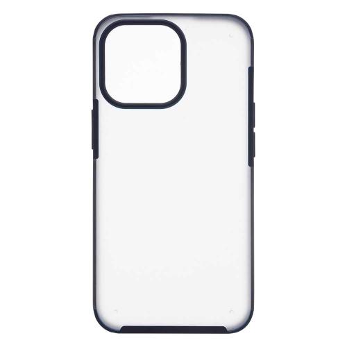 Shop4 - iPhone 13 Pro Max Hoesje - Harde Back Case Mat Transparant Blauw