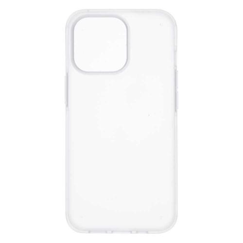 Shop4 - iPhone 13 Pro Max Hoesje - Harde Back Case Mat Transparant Zilver