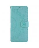 Shop4 - iPhone 13 Pro Max Hoesje - Wallet Case Mandala Patroon Mint Groen