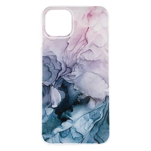 Shop4 - iPhone 13 Pro Max Hoesje - Zachte Back Case Waterverf Licht Grijs