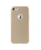 Shop4 - iPhone 7 Hoesje - Harde Back Case Logo Goud
