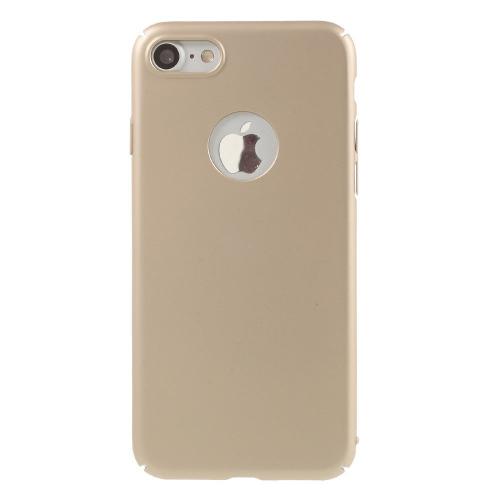 Shop4 - iPhone SE (2020) Hoesje - Harde Back Case Logo Goud
