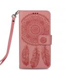 Shop4 - iPhone Xr Hoesje - Wallet Case Dromenvanger Roze