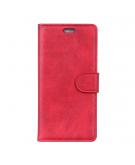 Shop4 - iPhone Xr Hoesje - Wallet Case Matte Retro Look Rood