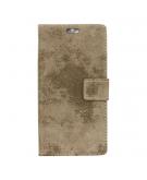 Shop4 - iPhone Xr Hoesje - Wallet Case Vintage Khaki
