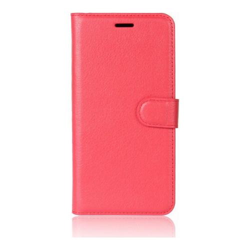 Shop4 - iPhone Xs Hoesje - Wallet Case Lychee Rood