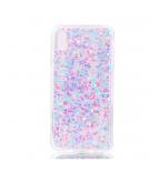 Shop4 - iPhone Xs Max Hoesje - Zachte Back Case Glitters Gekleurd