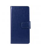 Shop4 - LG K50s Hoesje - Wallet Case Business Donker Blauw