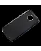 Shop4 - Motorola Moto G6 Plus Hoesje - Zachte Back Case Transparant