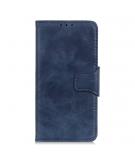 Shop4 - Motorola One Fusion Plus Hoesje - Wallet Case Cabello Blauw