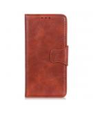 Shop4 - Motorola One Zoom Hoesje - Wallet Case Cabello Bruin