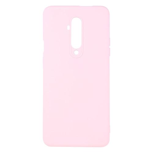 Shop4 - OnePlus 7T Pro Hoesje - Zachte Back Case Mat Roze