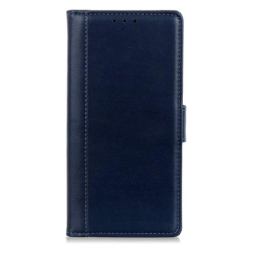 Shop4 - Oppo A53 Hoesje - Wallet Case Grain Blauw