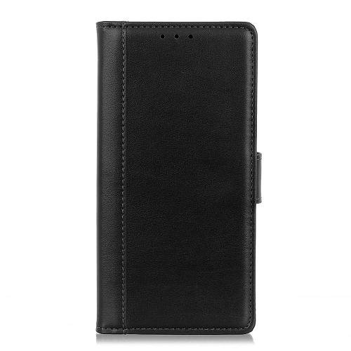 Shop4 - Oppo Find X2 Lite Hoesje - Wallet Case Grain Zwart