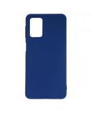 Shop4 - Samsung Galaxy A02s Hoesje - Zachte Back Case Mat Donker Blauw